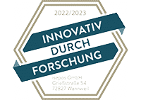 Das Logo von innovativ durch Forschung 2022 vor transparentem Hintergrund